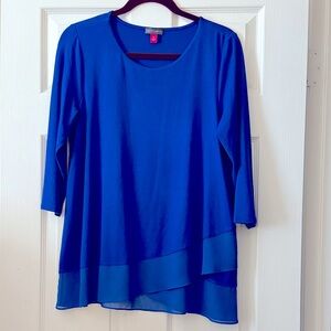 Vince Camuto Tulip Hem Tunic in Royal Blue